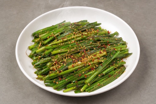 grilled garlic chives P04 — China dish