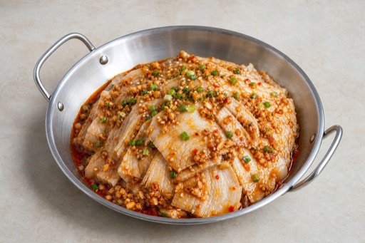 Boiled pork with garlic sauce P05 — China dish
