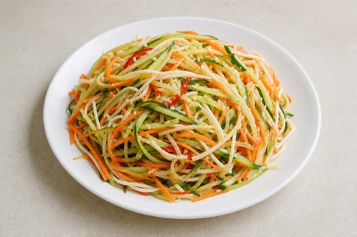 Photorealistic Shredded vegetable salad P01 food image by VDAMO