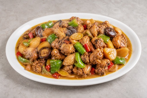 Braised chicken in yellow sauce P03 — China dish