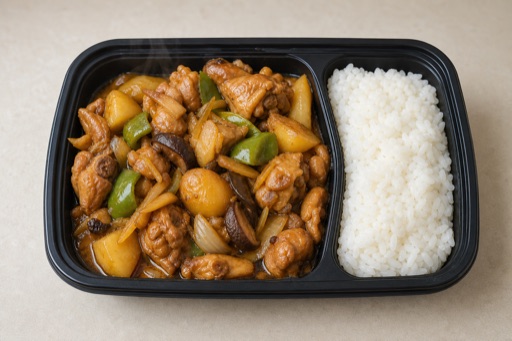 Braised chicken in yellow sauce P08 — China dish