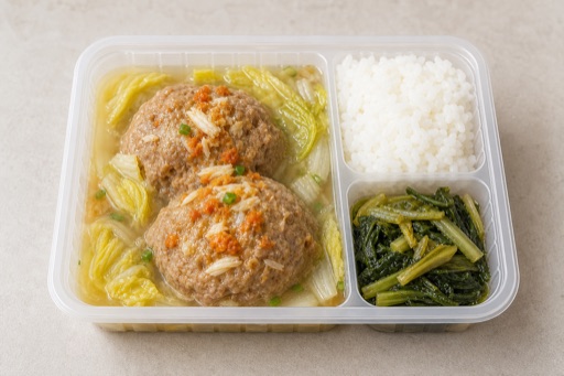 Photorealistic Braised lion head with crab roe P08 food image by VDAMO