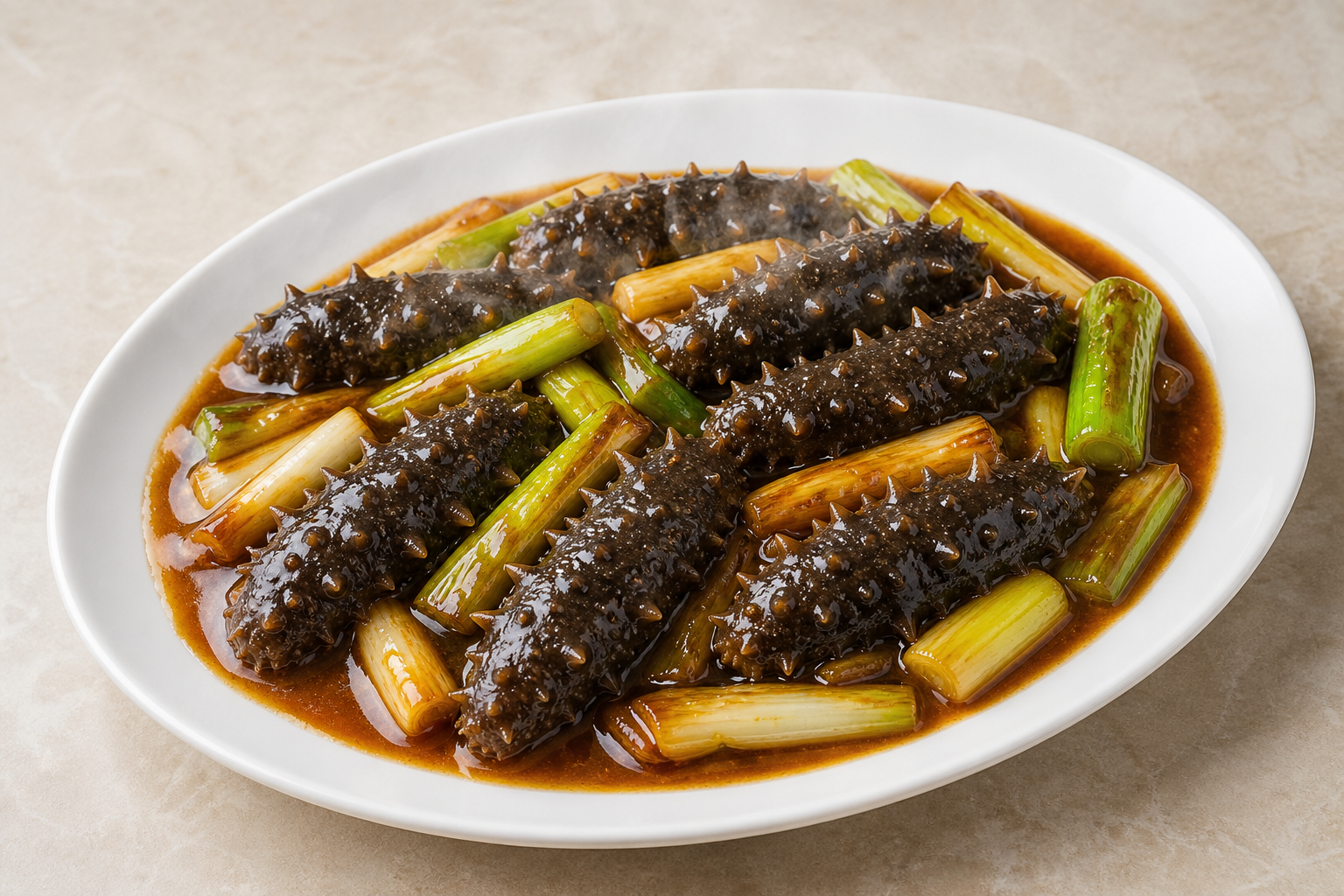 Braised sea cucumber with scallion P03 — China dish