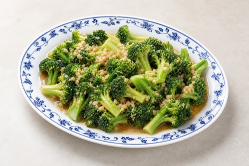 Photorealistic Garlic broccoli P03 food image by VDAMO
