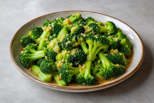 Photorealistic Garlic broccoli P08 food image by VDAMO