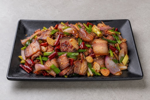 Hunan dry pot cured pork P02 — China dish