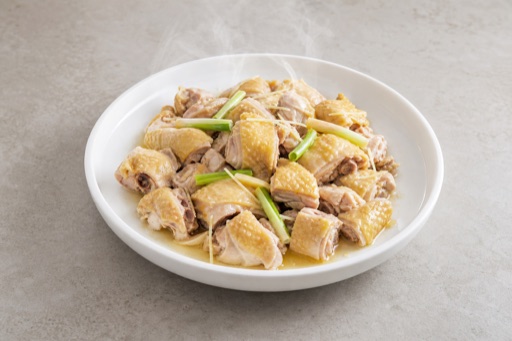 Photorealistic Jiangzhe steamed chicken chunks menu-main p10 food image by VDAMO