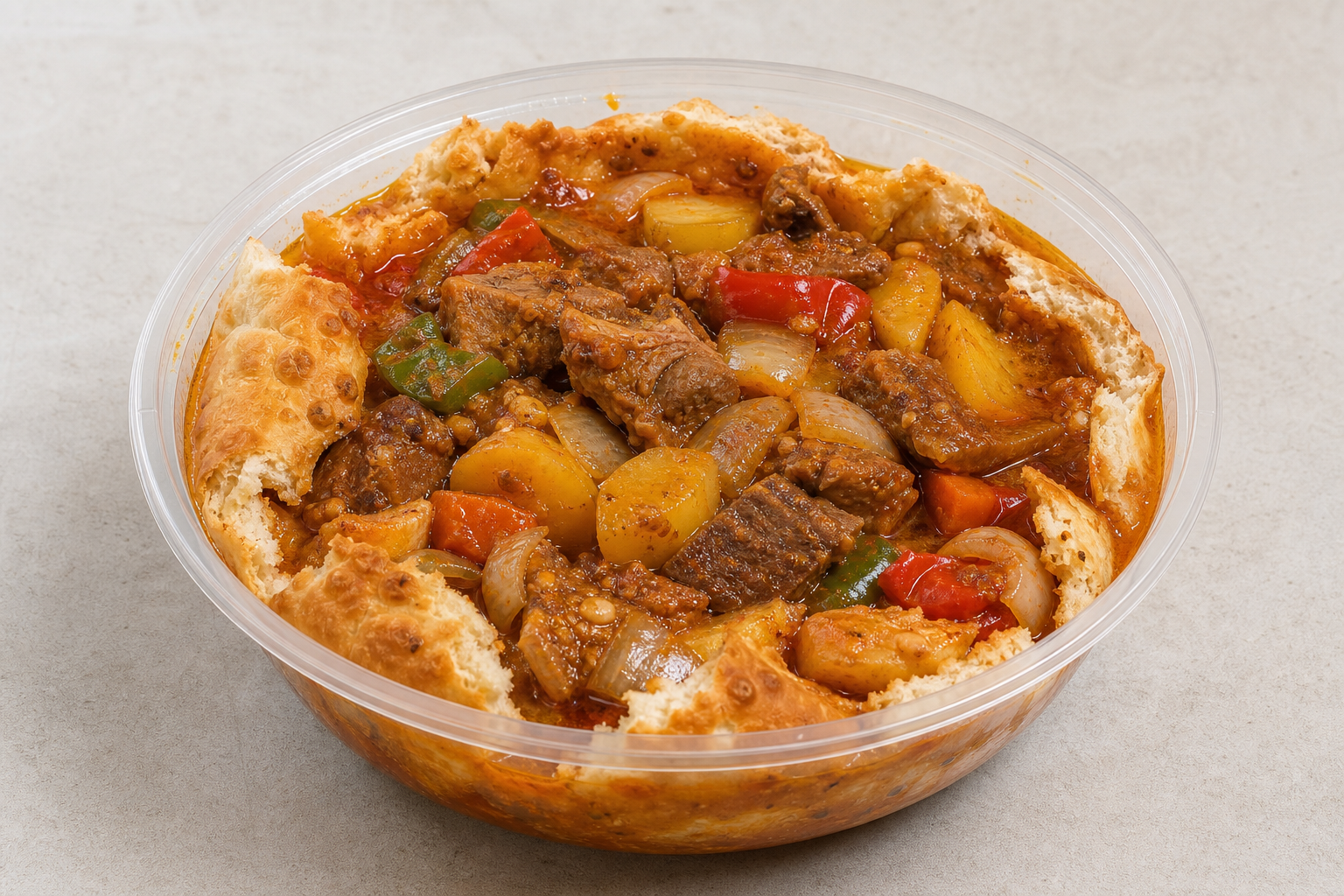 Nang bread with lamb stew P07 — China dish