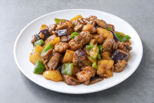 Northeast Chinese di san xian style chicken P01 — China dish