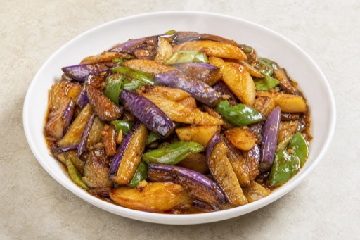 Northeast Chinese di san xian style eggplant P04 — China dish