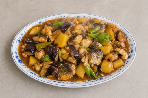 Northeast Chinese di san xian style fish P03 — China dish