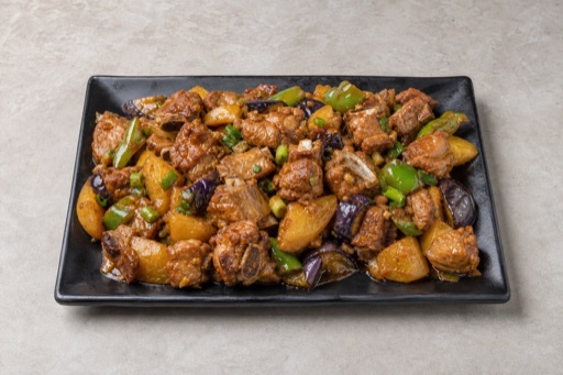 Northeast Chinese di san xian style pork ribs P02 — China dish