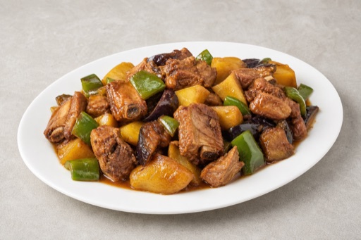 Northeast Chinese di san xian style pork ribs P03 — China dish