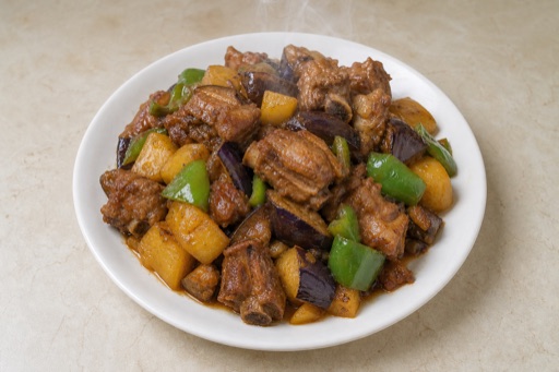 Northeast Chinese di san xian style pork ribs P09 — China dish