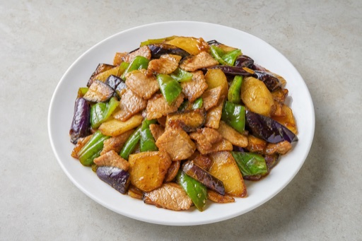 Northeast Chinese di san xian style pork P01 — China dish
