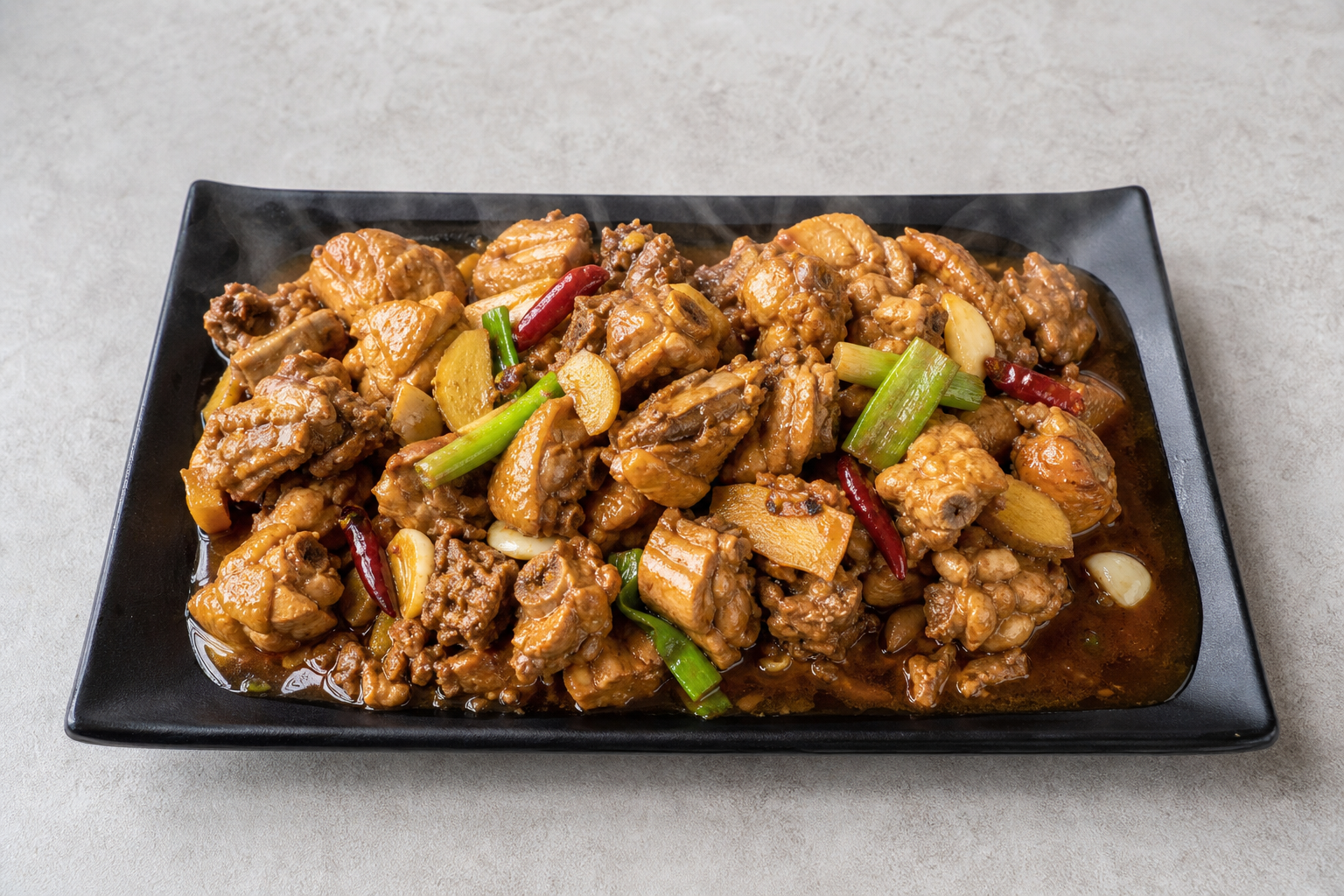 Northeast Chinese homestyle stew chicken P02 — China dish