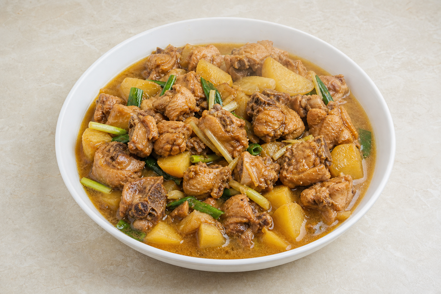 Northeast Chinese homestyle stew chicken P04 — China dish