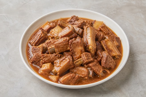 Northeast Chinese homestyle stew pork ribs P04 — China dish