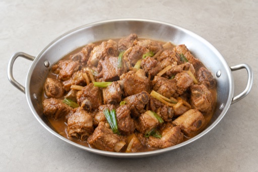 Northeast Chinese homestyle stew pork ribs P05 — China dish