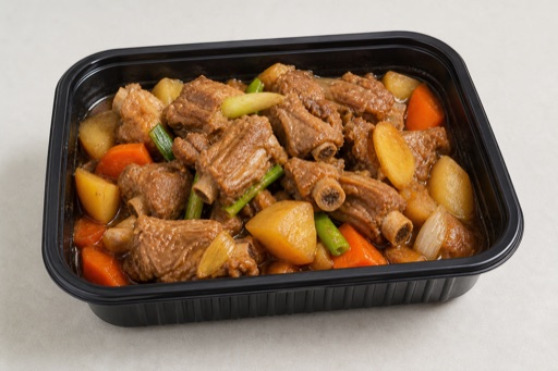 Northeast Chinese homestyle stew pork ribs P06 — China dish