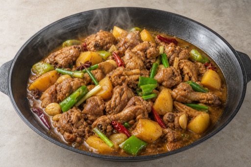 Northeast Chinese iron pot stew chicken P10 — China dish