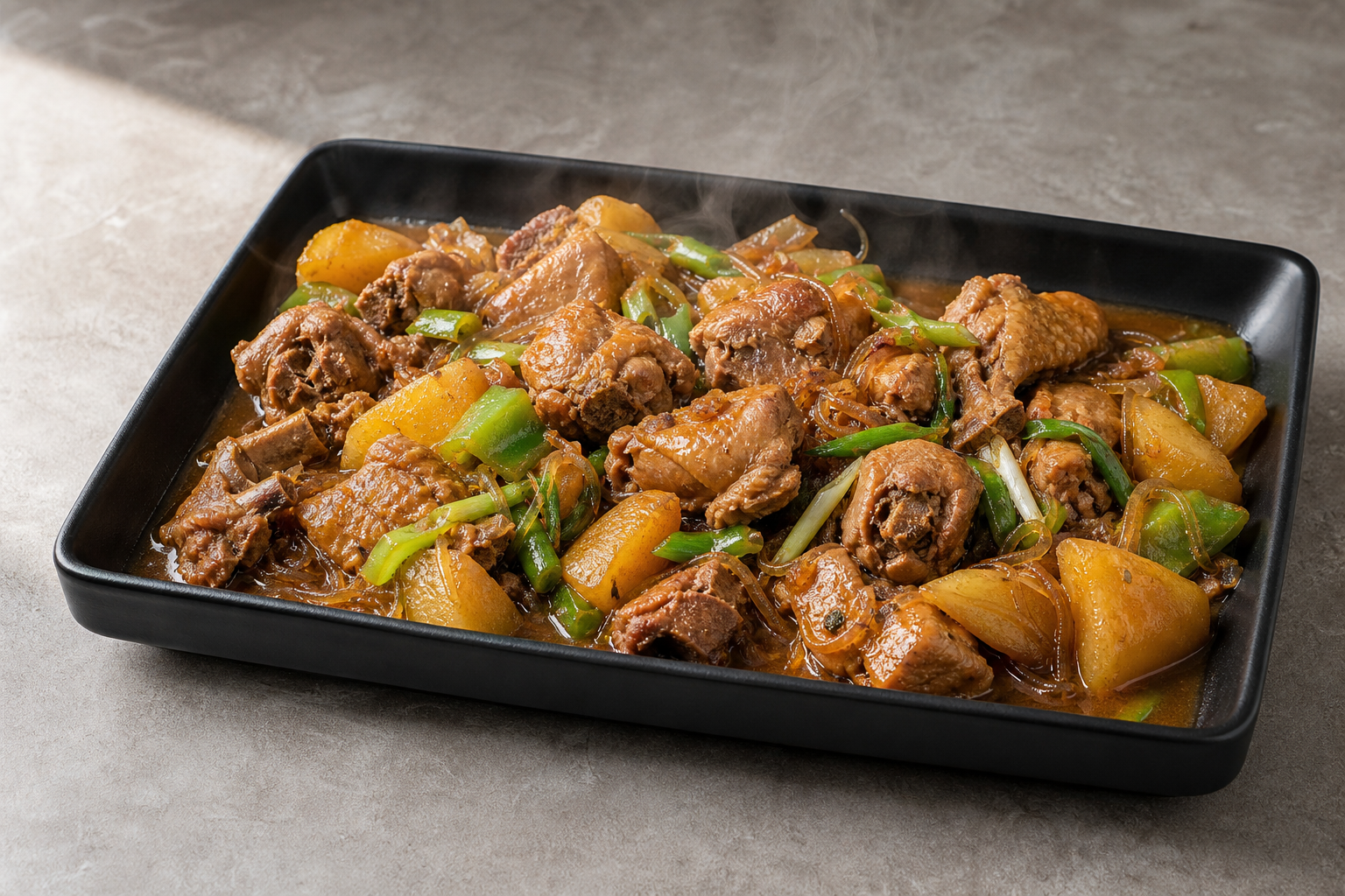 Northeast Chinese iron pot stew chicken P02 — China dish