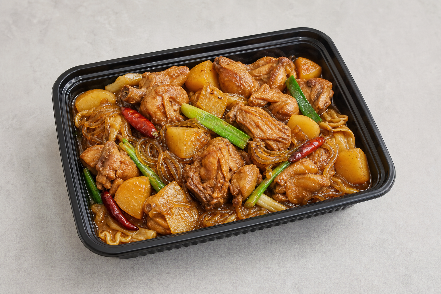 Northeast Chinese iron pot stew chicken P06 — China dish