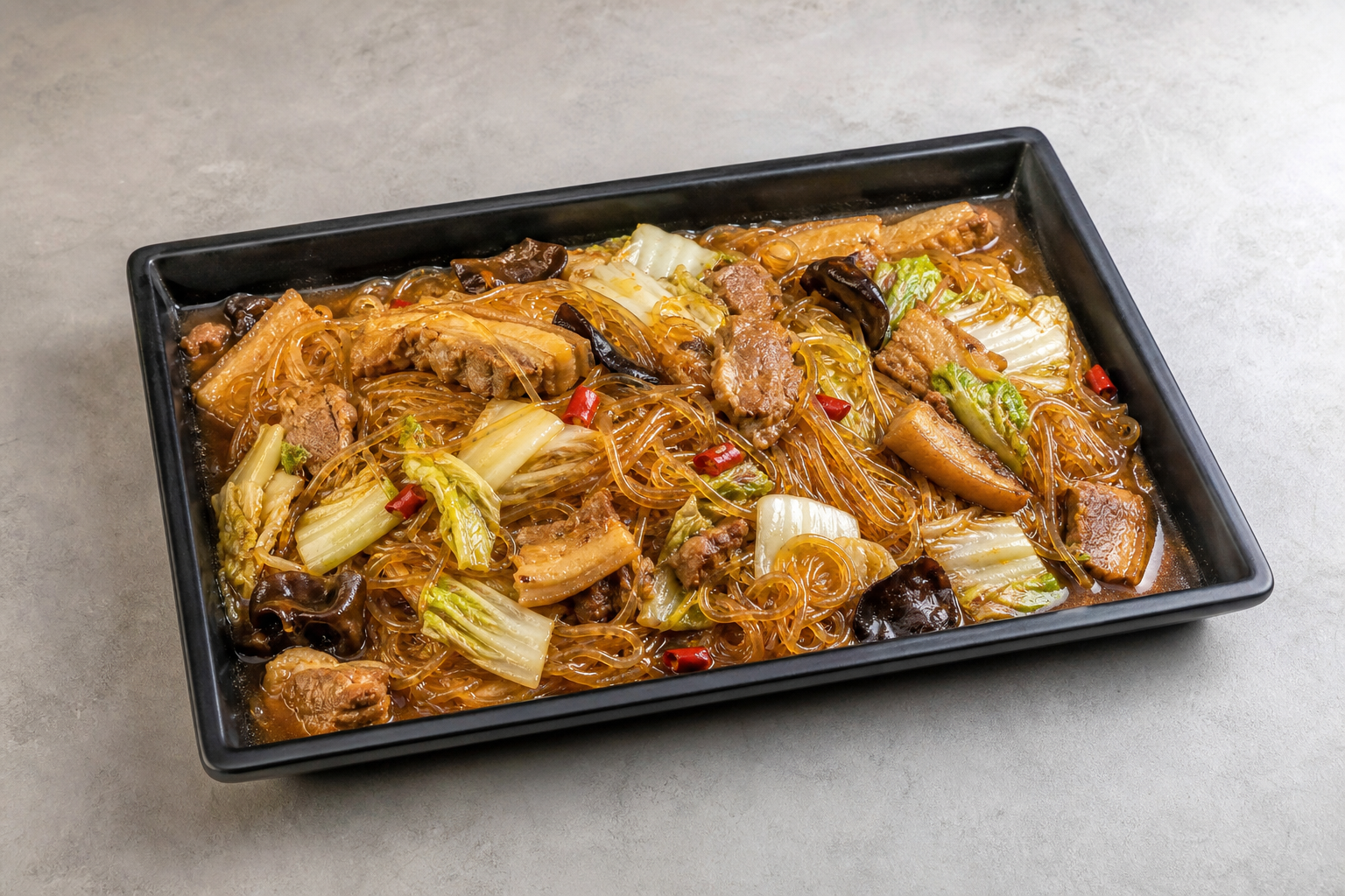 Northeast Chinese iron pot stew glass noodles P02 — China dish