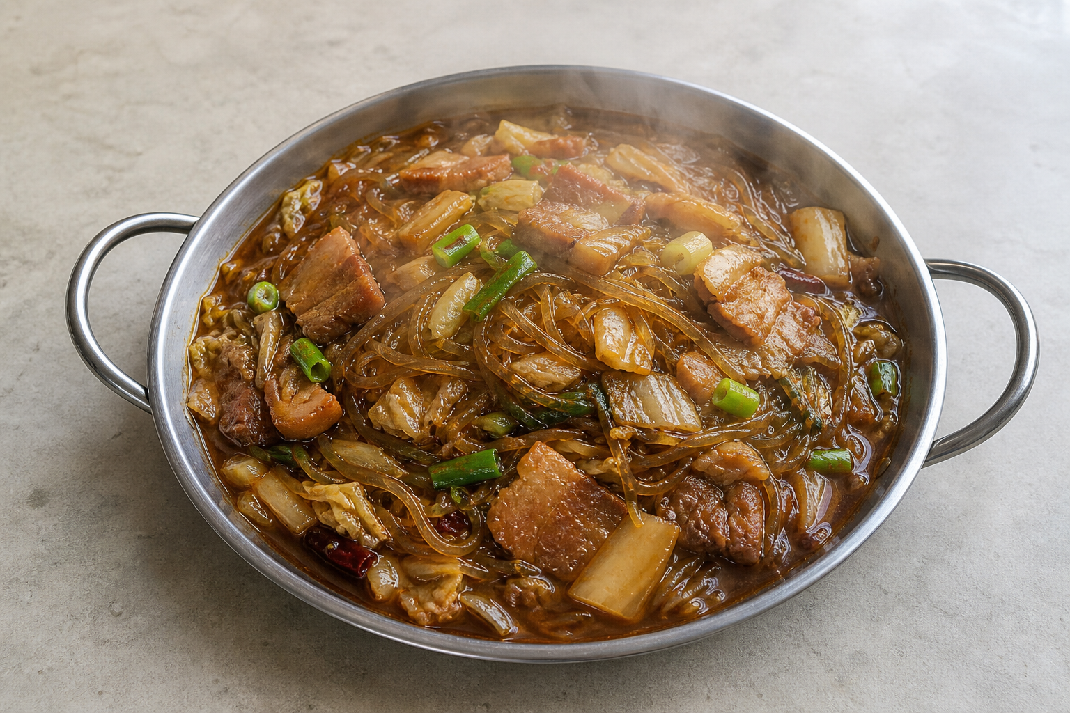 Northeast Chinese iron pot stew glass noodles P05 — China dish