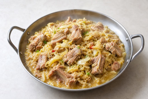Northeast Chinese pickled cabbage pork ribs P05 — China dish
