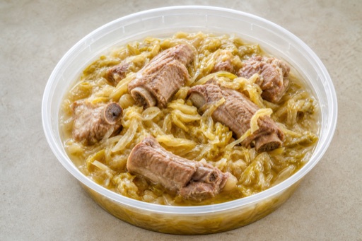 Northeast Chinese pickled cabbage pork ribs P07 — China dish