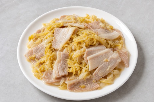 Signature Northeast Chinese pickled cabbage pork slices — China dish