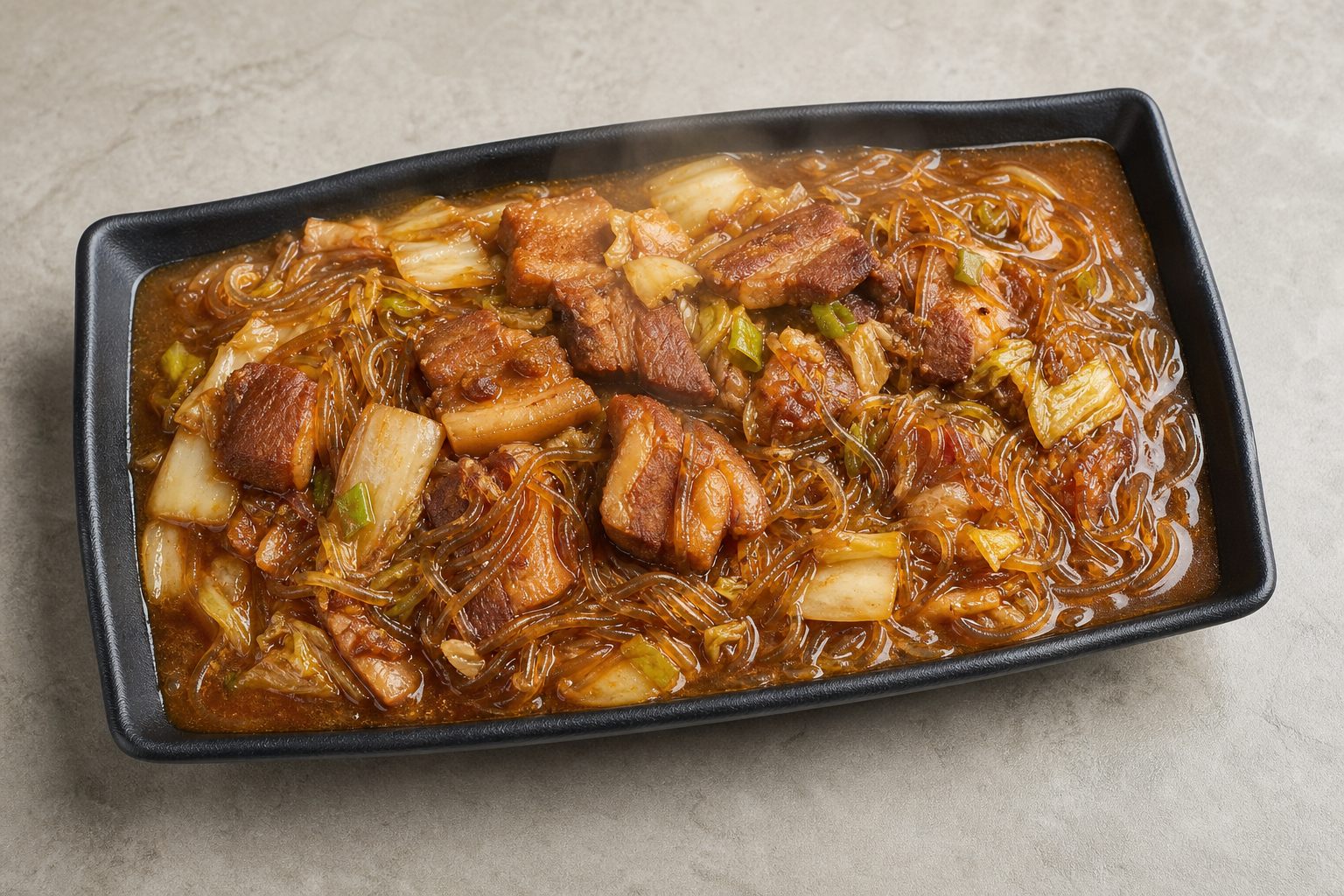 Signature Northeast Chinese pork stew with glass noodles — China dish
