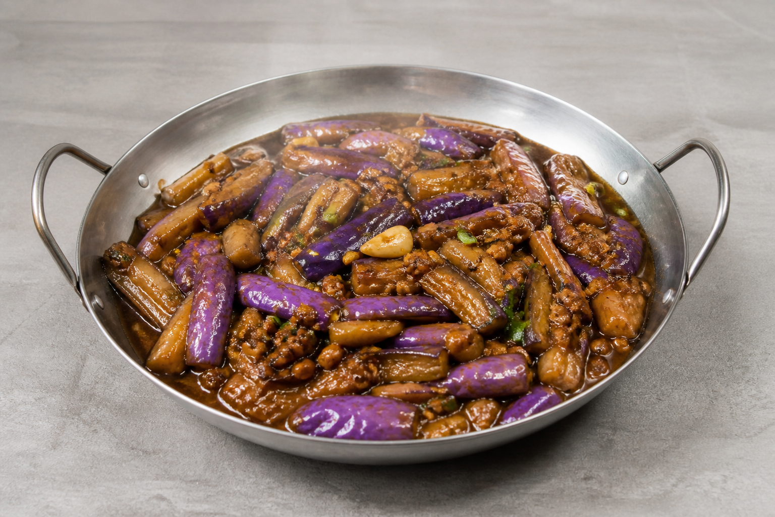 Northeast Chinese soy braised eggplant P05 — China dish