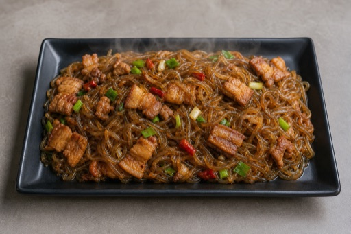 Northeast Chinese soy braised glass noodles P02 — China dish