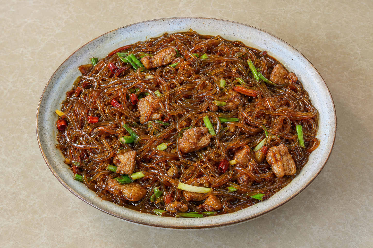 Northeast Chinese soy braised glass noodles P10 — China dish