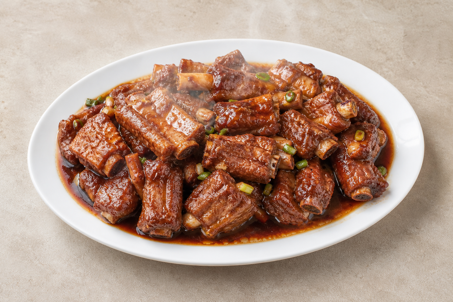 Northeast Chinese soy braised pork ribs P03 — China dish