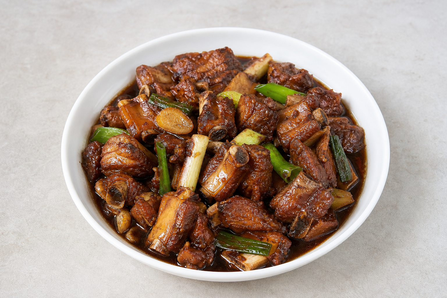 Northeast Chinese soy braised pork ribs P04 — China dish