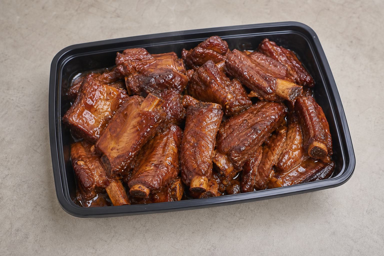 Northeast Chinese soy braised pork ribs P06 — China dish