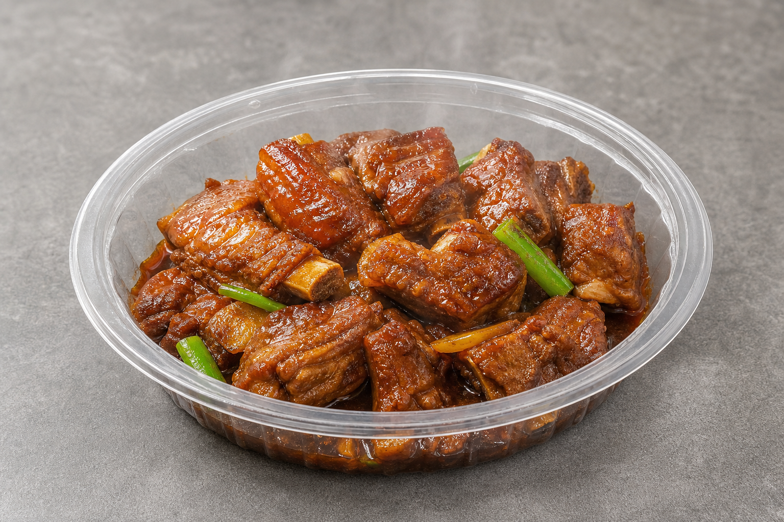 Northeast Chinese soy braised pork ribs P07 — China dish