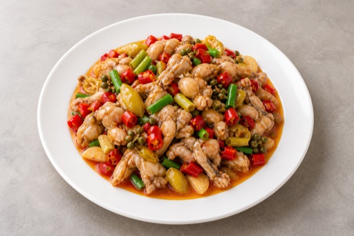Sichuan pickled chili bullfrog P01 — Cina piatto