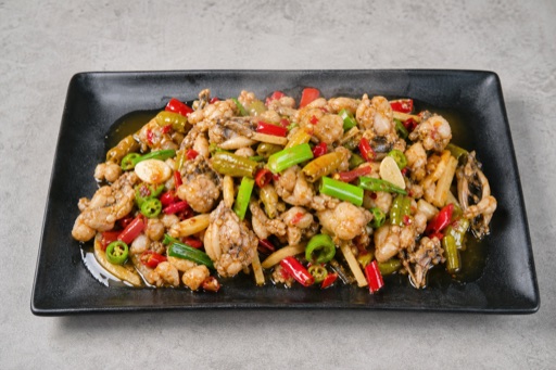 Sichuan pickled chili bullfrog P02 — Cina piatto