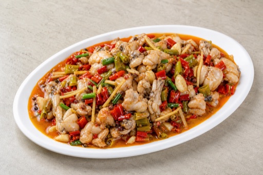 Sichuan pickled chili bullfrog P03 — Cina piatto