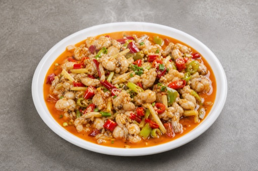 Sichuan pickled chili bullfrog P04 — Cina piatto