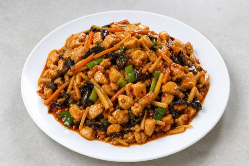 Sichuan yuxiang chicken cubes P01 — China dish