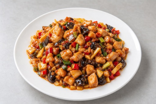 Sichuan yuxiang chicken cubes P09 — China dish