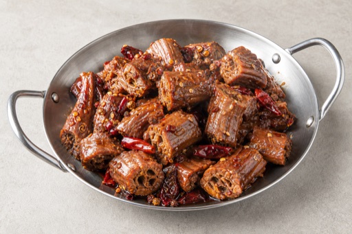 Photorealistic Spicy braised duck neck P05 food image by VDAMO