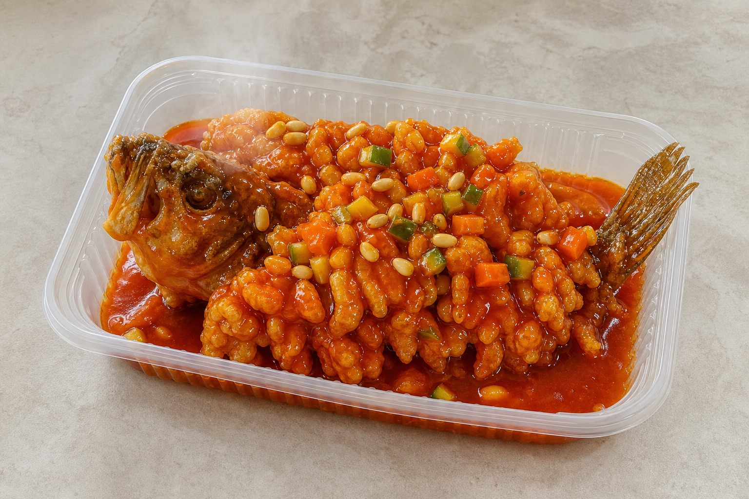 Photorealistic Squirrel mandarin fish P07 food image by VDAMO