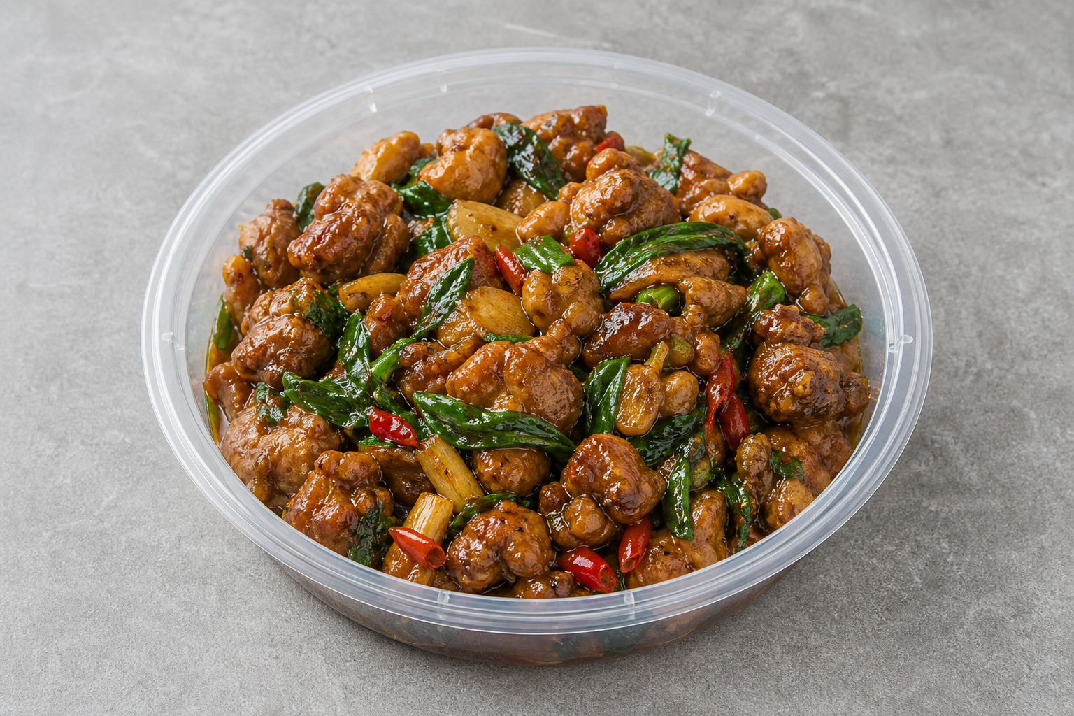 Three cup chicken P07 — China dish