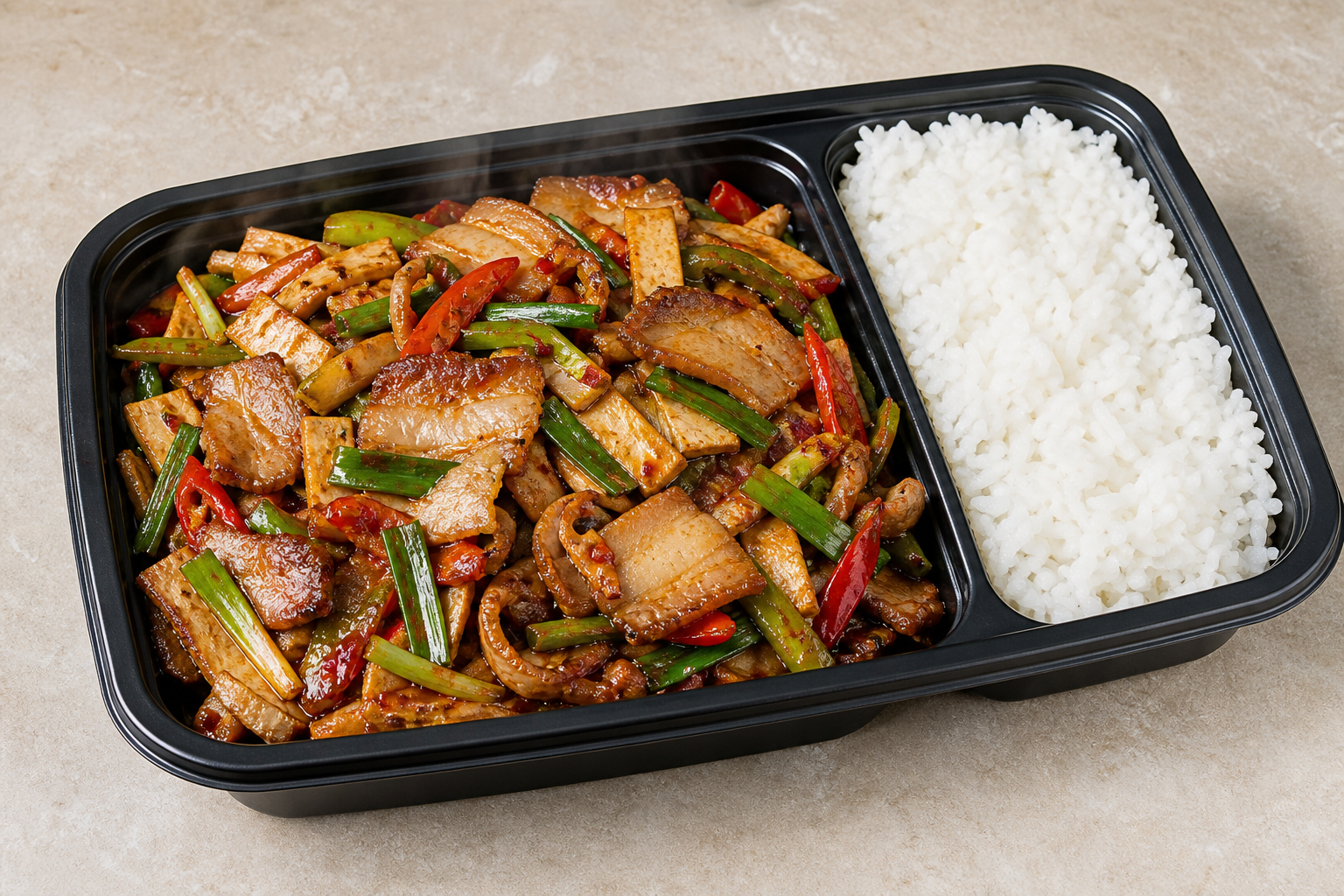 Twice-cooked pork with dried tofu P08 — China dish